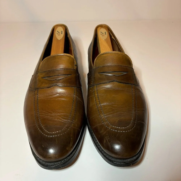 Allen Edmonds "Lake Forest" Penny Loafers 11.5 D Cordovan DISCONTINUED STYLE - Picture 1 of 9